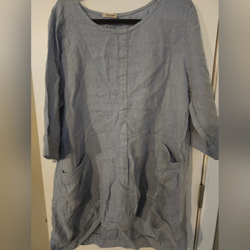 Women's Blue Tunic Top